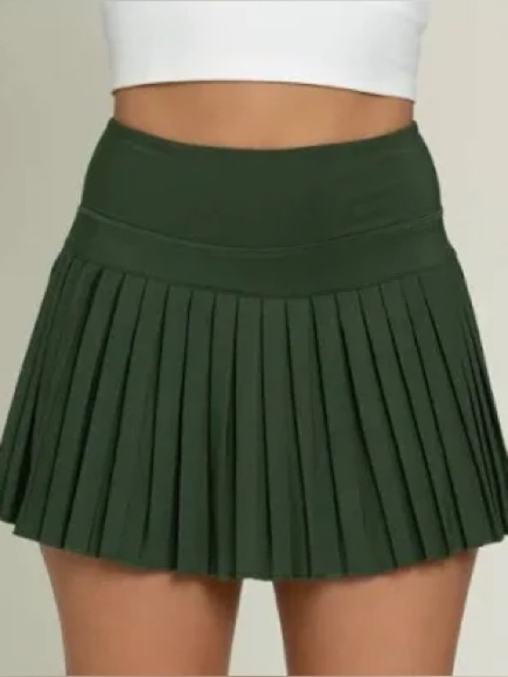 Goldhinge Pleated High-Waist Skirt